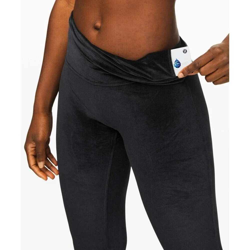 Lululemon Wunder Lounge High-Rise Tight 28" Crushed Velvet Size 4 - Picture 5 of 9